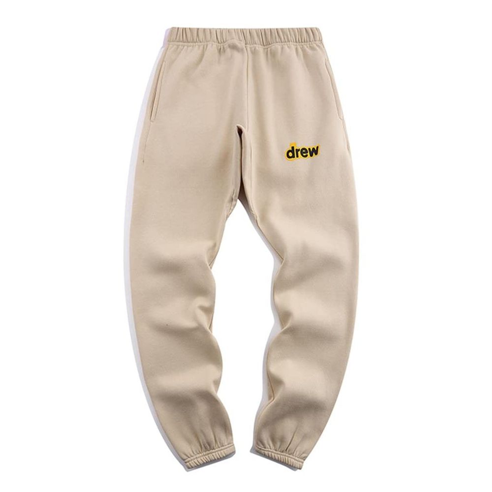 House of Drew | Secret Logo Cotton Jogger Sweatpants Cream Size M